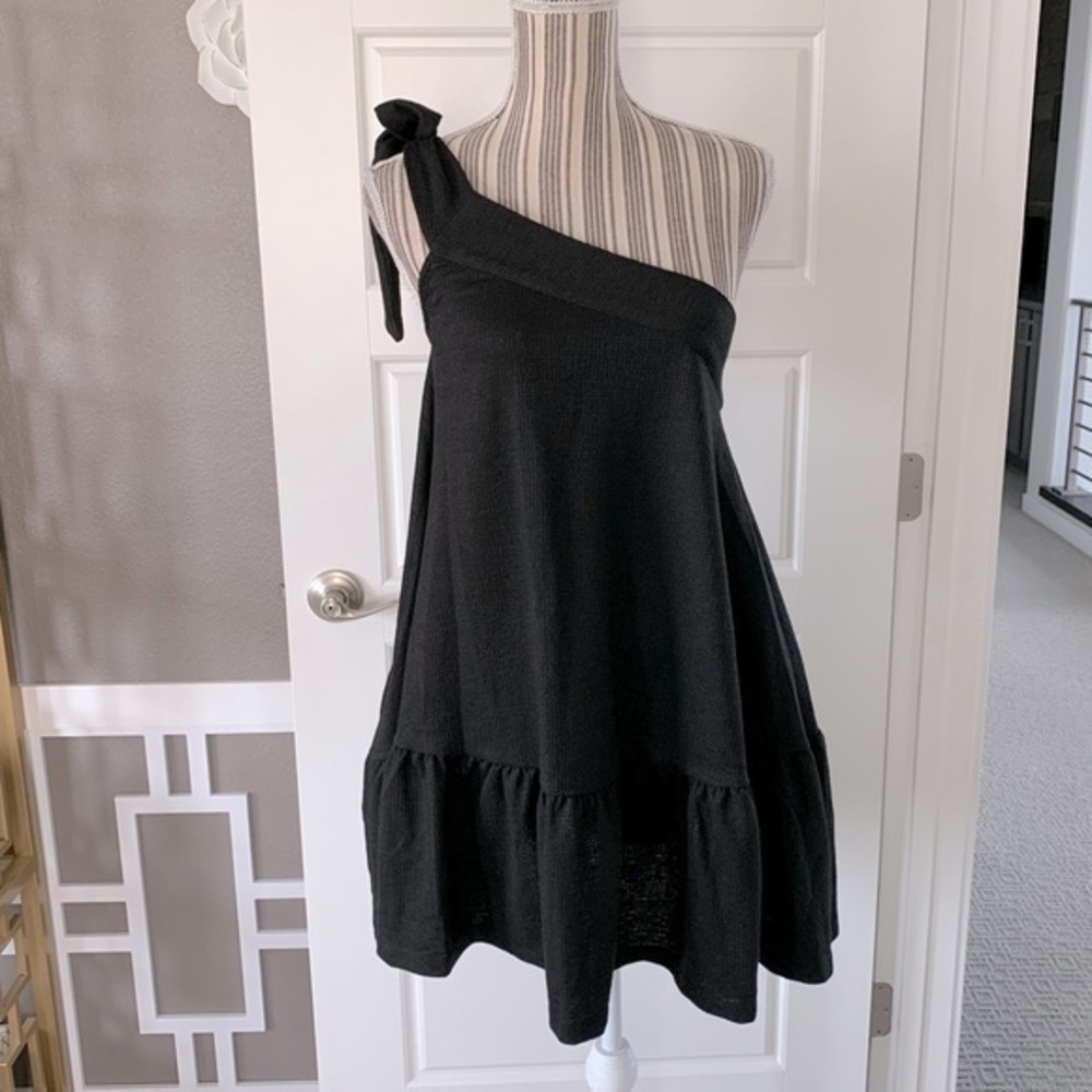 Free People One Shoulder Dress with Pockets NWT